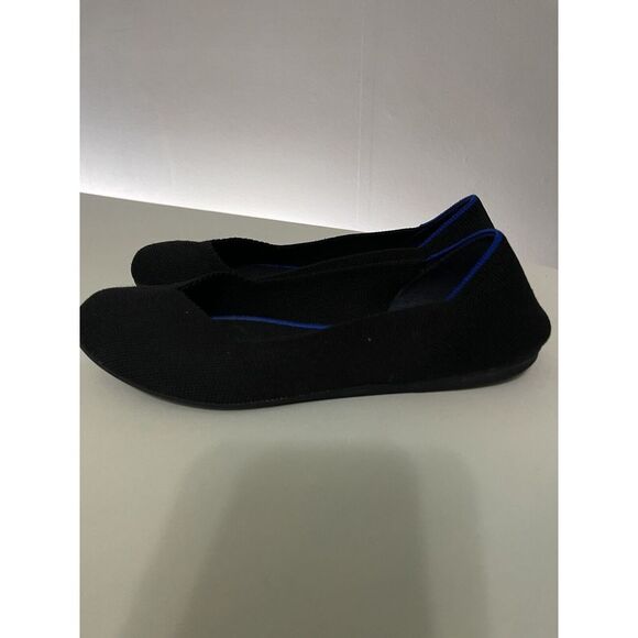 ROTHY'S Round Toe Black Knit Ballet Flats Size‎ 7.5 - Picture 3 of 9